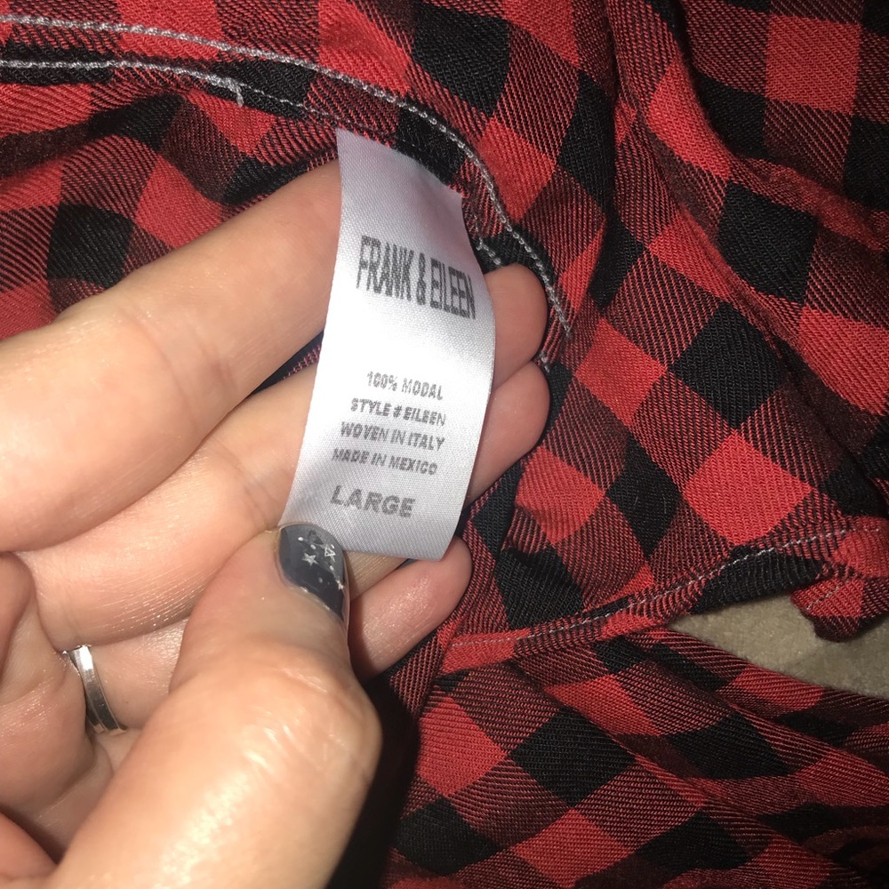 Frank & Eileen “Eileen” Shirt Plaid Button Down L Buffalo Check - Picture 6 of 9